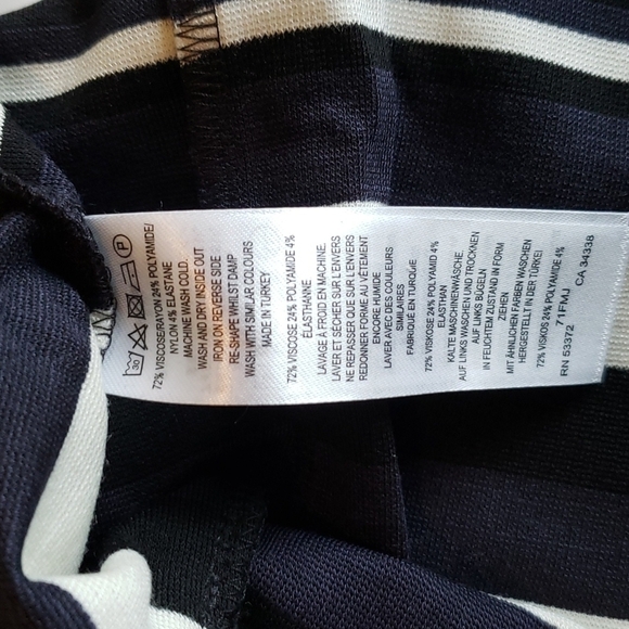 French Connection Women's Striped Bandage Dress - Size 6 - Picture 9 of 9